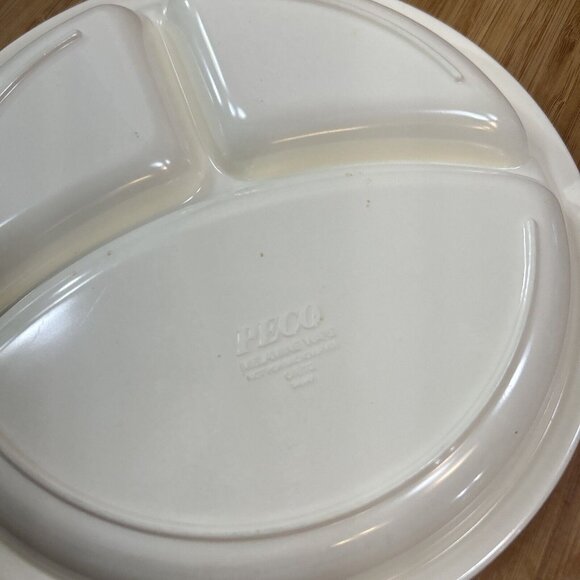 Peco Pecoware Melamine Western Themed Child's Divided Plate 8" diameter - Picture 5 of 8